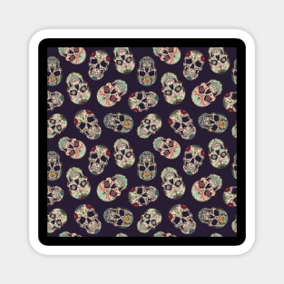 Sugar Skull Pattern Magnet