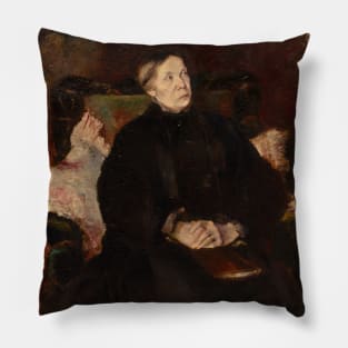 Portrait of a Lady by Adolphe Monticelli Pillow