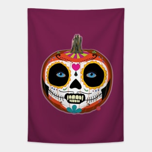 Day of the Dead - Pumpkin Decoration Tapestry