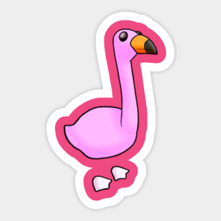 Flamingo Roblox Stickers Teepublic - flamingo roblox meme border