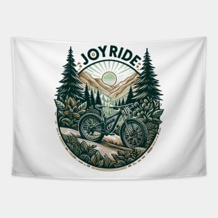 Bike Surrounded By Nature, Joy Ride Tapestry