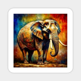 Elephant Portrait A Magnet