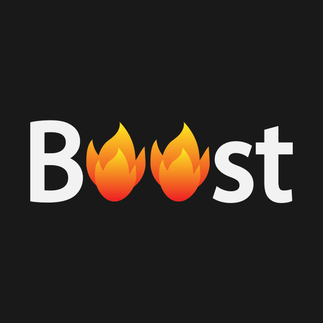 Boost boosted typography design by D1FF3R3NT