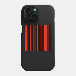 red and black abstract linear pop art design Phone Case