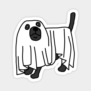 Boo Sheet Halloween Dog Magnet