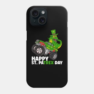 Happy St Pat Trex Day Dino Monster Truck St Patricks Day Phone Case