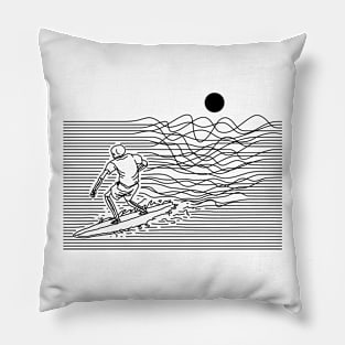 Surf Line (for Bright Color) Pillow