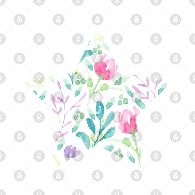 Dainty Florals | Watercolor | Pattern by Harpleydesign