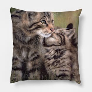 Scottish Wildcats Painting Pillow