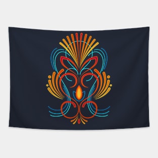 Colorful Pinstripes Tapestry