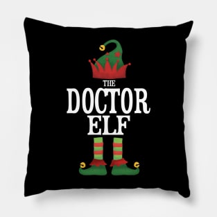 Doctor Elf Matching Family Group Christmas Party Pajamas Pillow