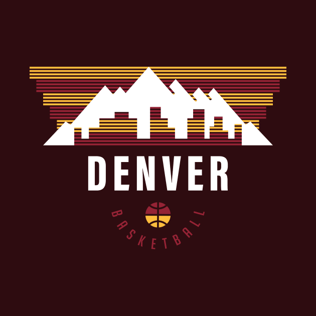 Mile High Gold Nuggets, Denver Basketball Playoffs by BooTeeQue