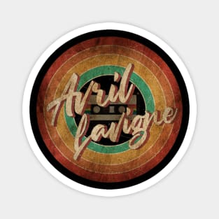 Avril Lavigne Vintage Circle Art Magnet