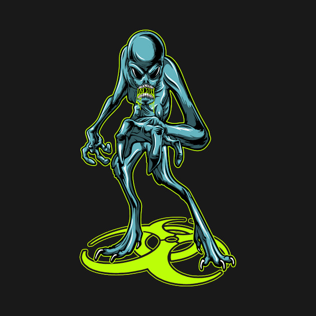 Disover Alien Zombie Pandemic - Space - T-Shirt