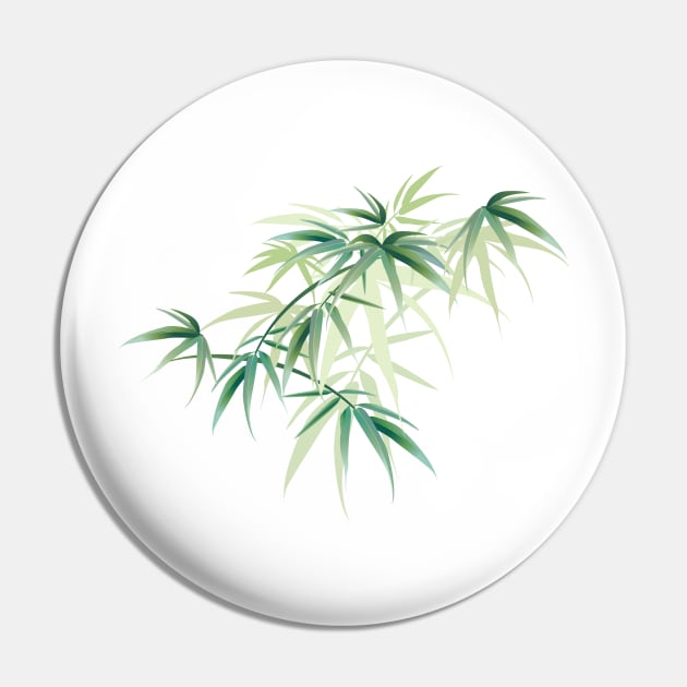 Retro Palm Leaves Pin by SWON Design