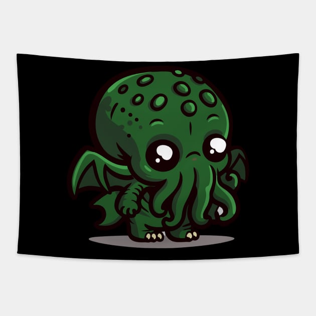 Kawaii Cthulhu Tapestry by PCB1981