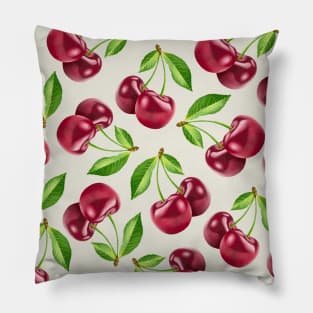 Cherries on cream Pillow