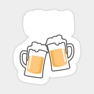 Cheers for peers with beer - Enjoy beer day with your friends Magnet