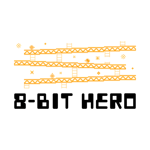 8-bit hero gaming by RelatableTees