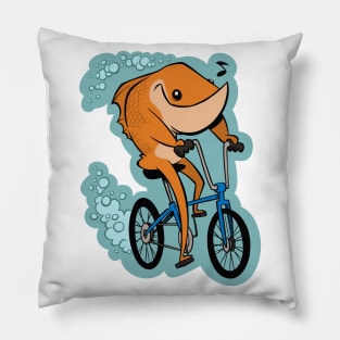 A Fish Needs a Bicycle. Pillow