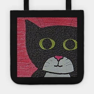 Whimsically Cute Cat Portrait Tote