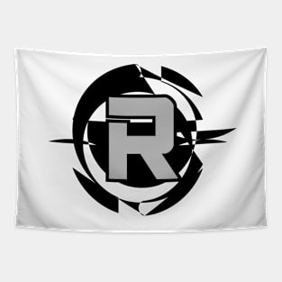 Futuristic Modern Letter R Tapestry