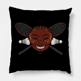 Badminton Devil (no caption) Pillow