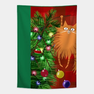 Ginger Cat and the Christmas Tree Tapestry