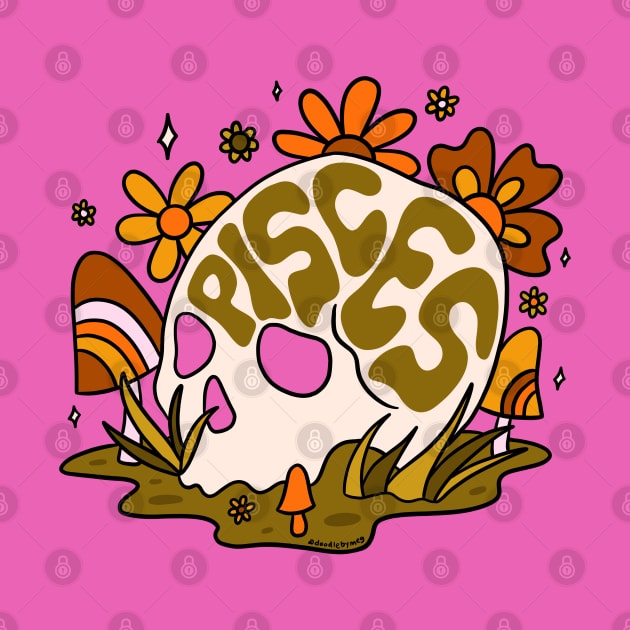 Pisces Skull by Doodle by Meg