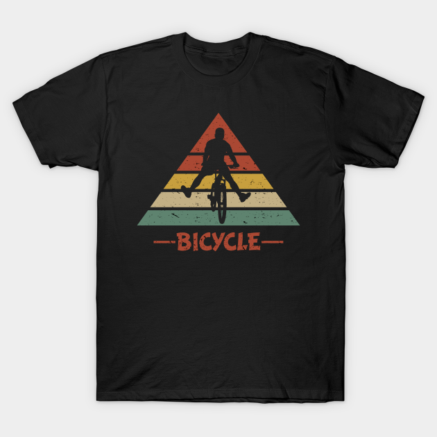 Discover Cycling Triangle Retro Gift - Electric Bike - T-Shirt