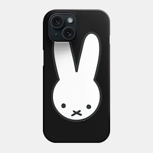 cute minimalistic white rabbit design Phone Case