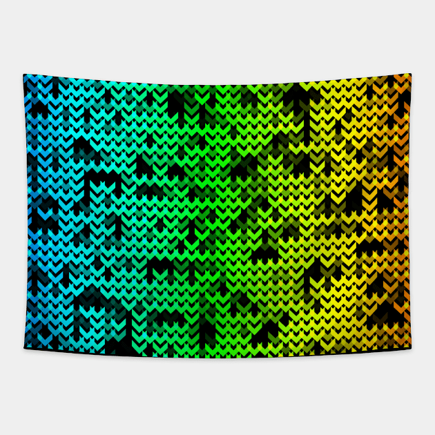 Rainbow arrows Tapestry by Inch