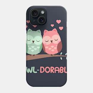 Owl-Dorable - Adorable Owl Couple In Love Tree Branch Phone Case