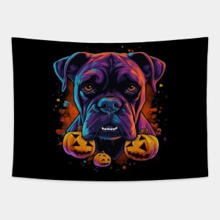 Boxer Halloween Tapestry