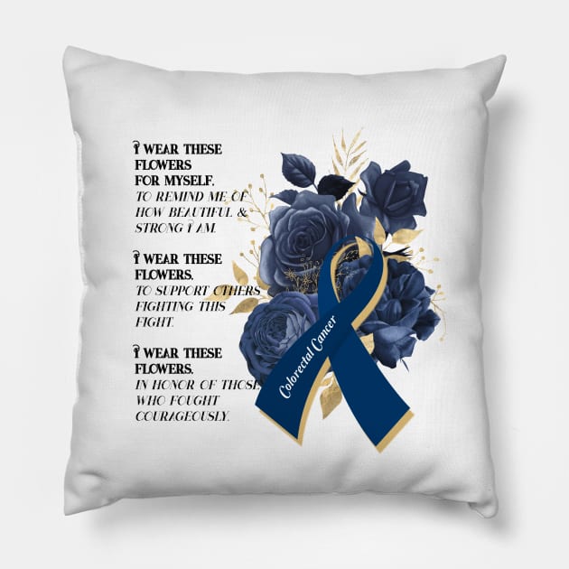 Colorectal Cancer Support - Colon Cancer Pillow by allthumbs