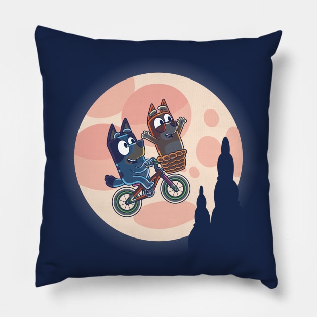 Heelers Moon Pillow by jasesa