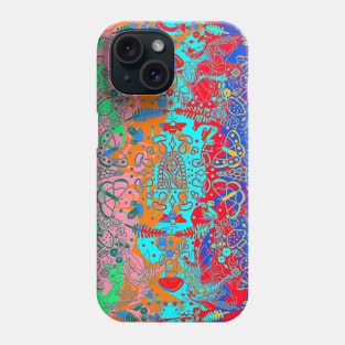 Bright tripping in the garden Phone Case