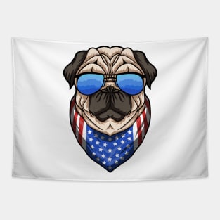American Pug: Cool Shades Edition Tapestry