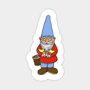 Mushroom Gnome Magnet