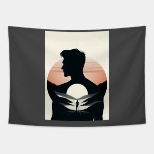 man silhouette Tapestry