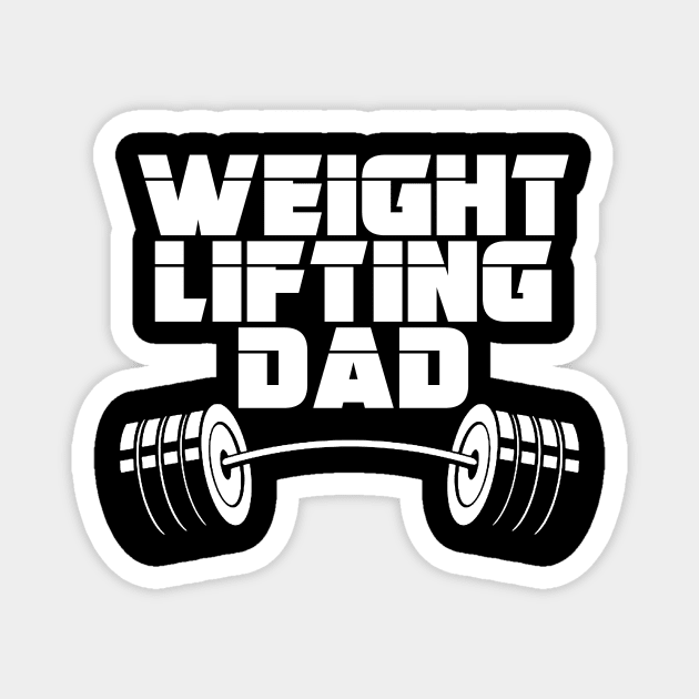 Weightlifting Dad Magnet by Doodle Viking