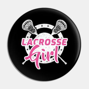 Lax Girl Lacrosse Female LaX Team Player Gift Pin