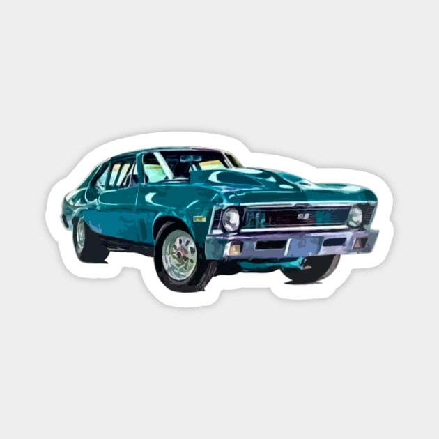 Chevy Nova SS Magnet by Uwantmytees