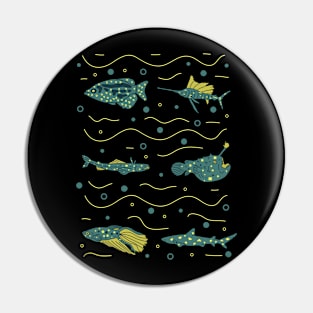 Fishes in the sea Pin