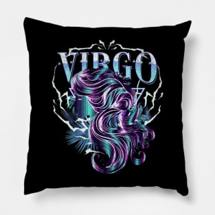 Virgo Bootleg Retro Hiphop Zodiac Sign Astrology Birthday Pillow