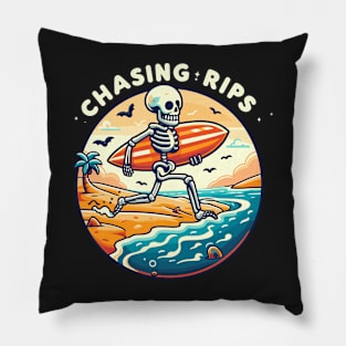 Chasing Rips Pillow