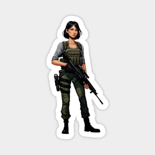 Tactical Girl Magnet