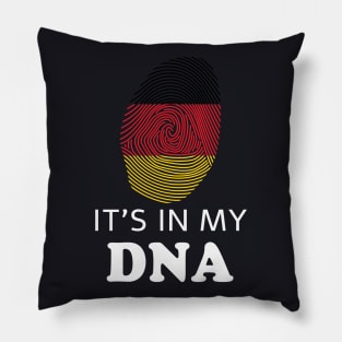 It's in my DNA Germany Fingerprint German Flag Pillow