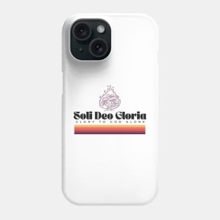 Burning Bush Soli Deo Gloria sun fire Phone Case