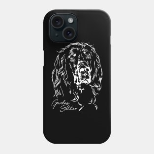 Funny Proud Gordon Setter dog portrait hunting dog breed Phone Case